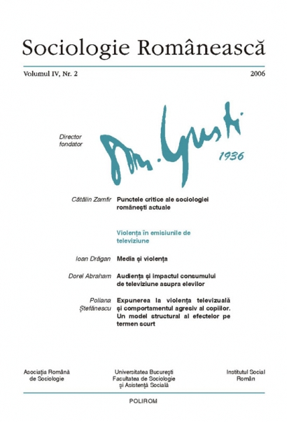 Coperta Sociologie Românească 2/2006
